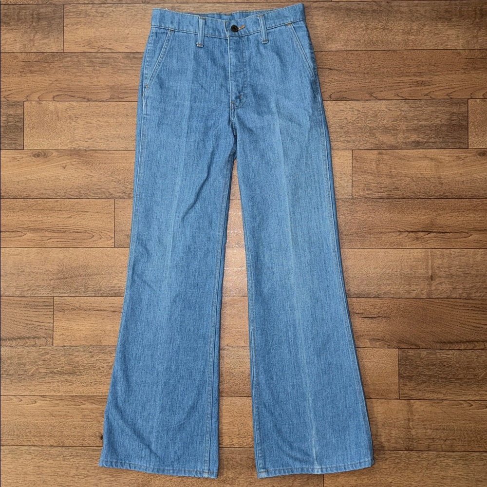 Vintage Levi’s Size 28 Orange Tab Jeans Blue Coastal Cowgirl Rodeo Festival Boho - Picture 3 of 16